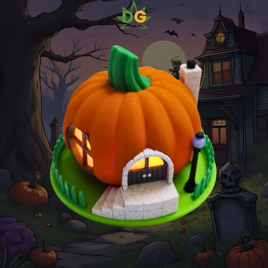 Halloween Pumpkin Fairy Tea Light House | Spooky Vibes | Cute & detailed | Seasonal Decor