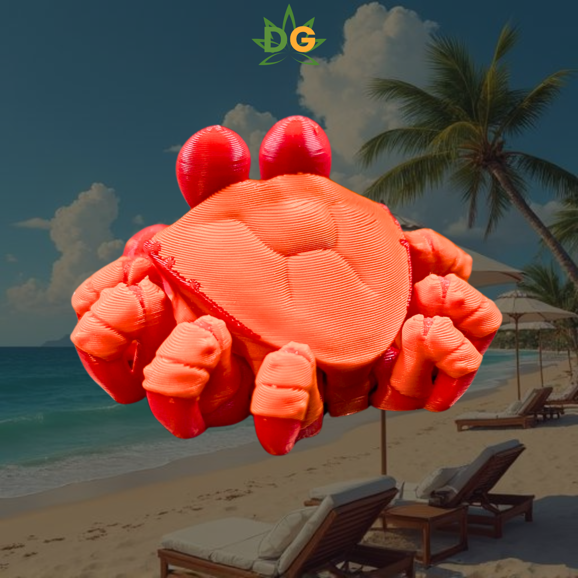 Mini Flexi Crab 3D Print | Cute Articulated Pocket Companion
