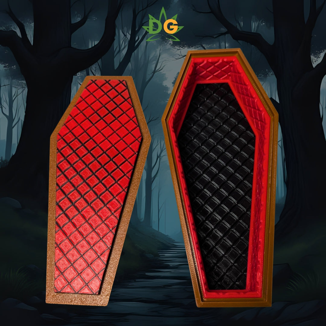 Spooky 3D Printed Coffin Box - Versatile Halloween Decor & Candy Holder