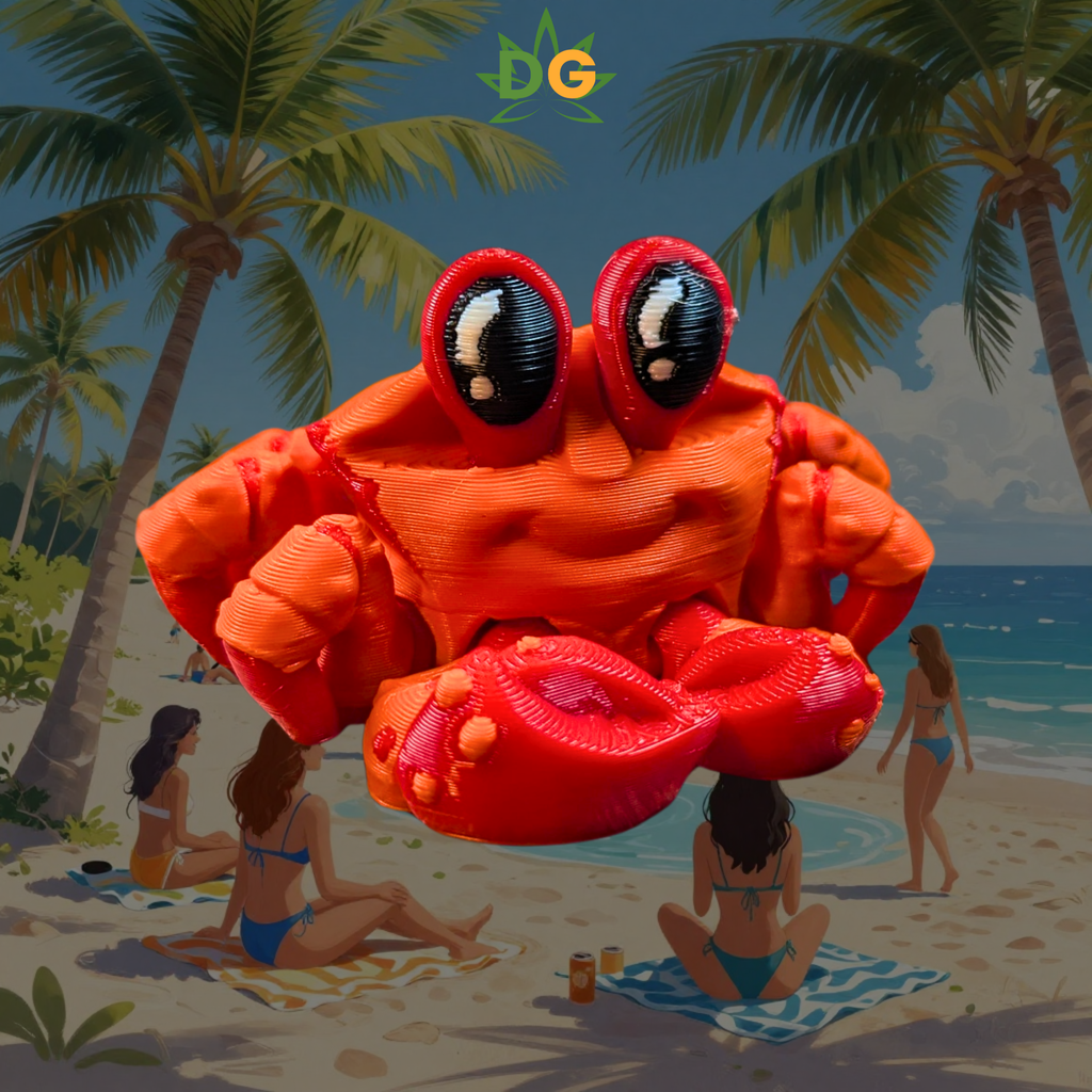 Mini Flexi Crab 3D Print | Cute Articulated Pocket Companion