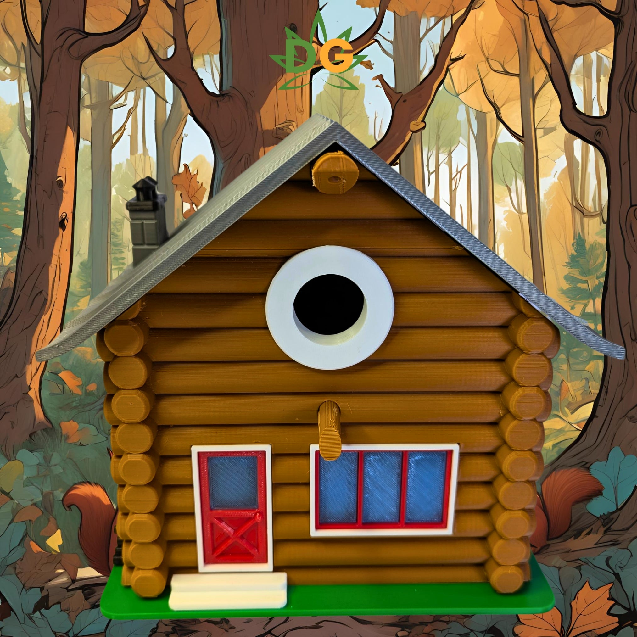 Modern Up north Cottage Birdhouse: Cottage Style, Strong & Weatherproof, Easy Mounting Home Décor for Birds, Garden Art, Outdoor Ornament