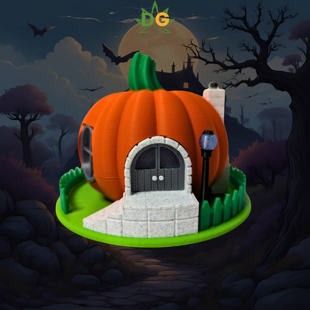 Halloween Pumpkin Fairy Tea Light House | Spooky Vibes | Cute & detailed | Seasonal Decor