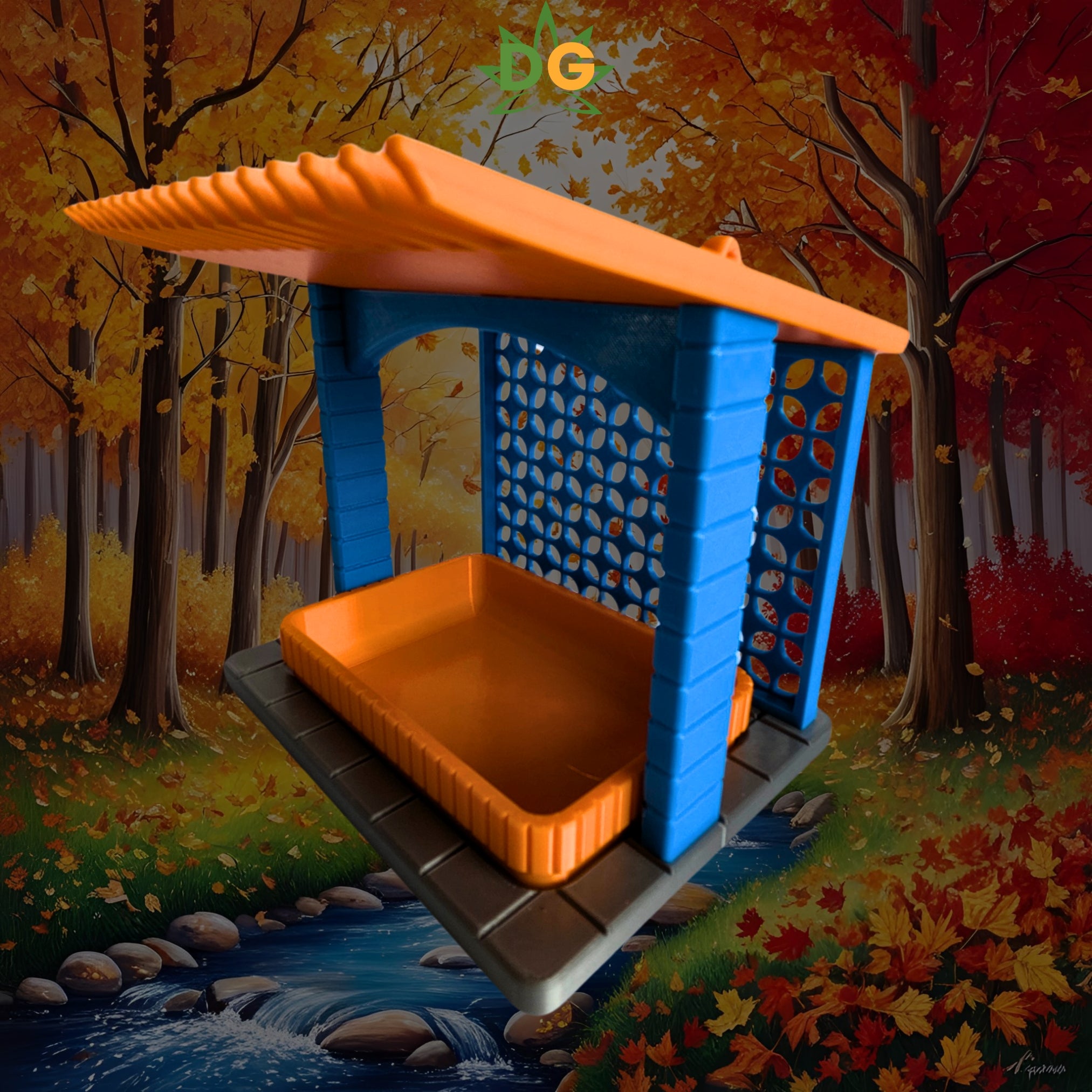 Mid-Century Modern Birdfeeder: Stylish Outdoor Feeding Station