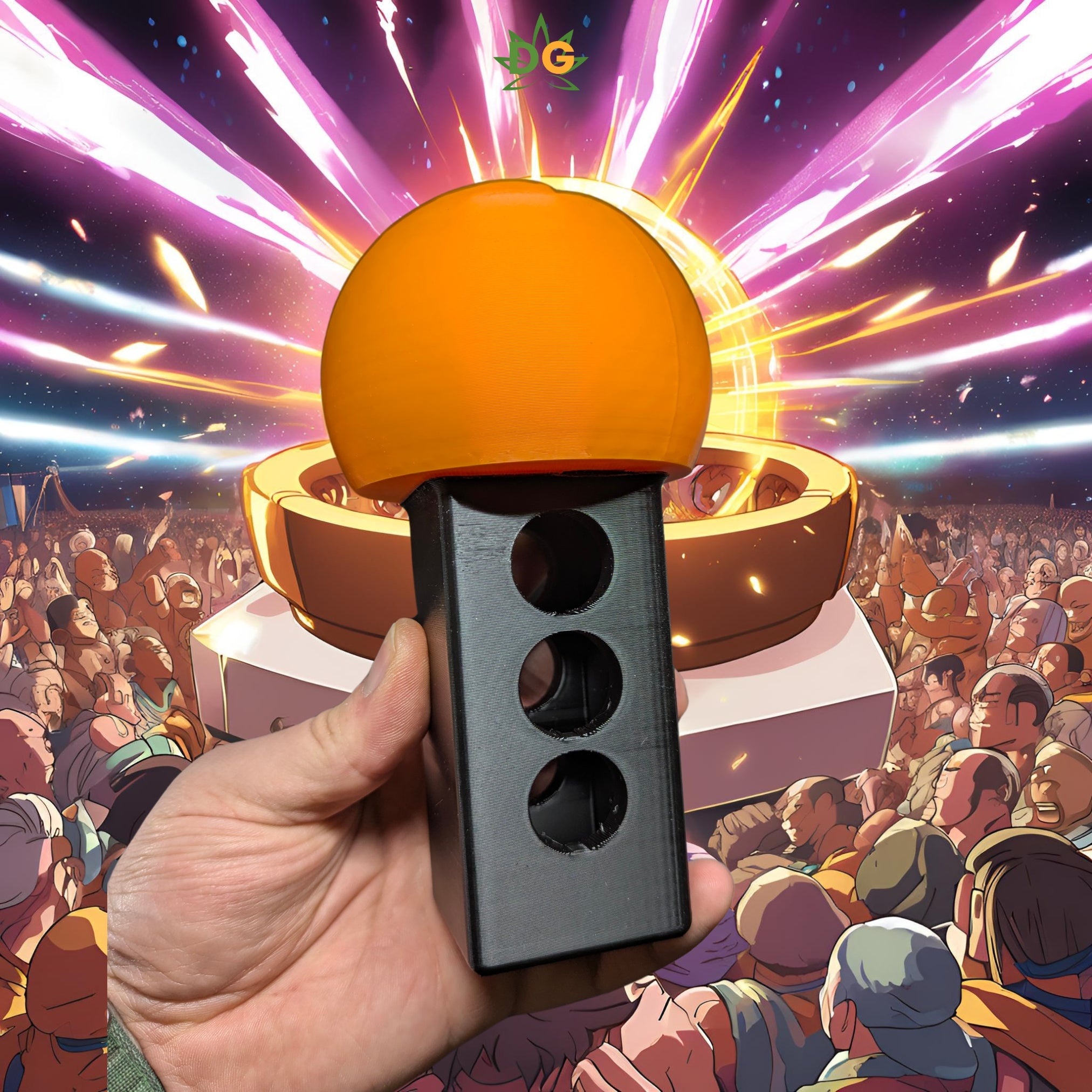 Saiyan Spirit Ride Essential: Dragon Ball PETG UV-Protected Hitch Plug