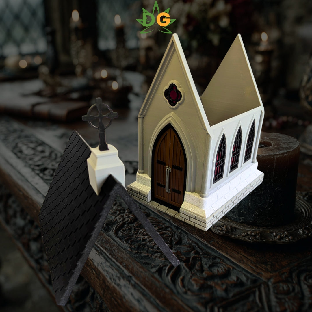Multi-Purpose Gothic Chapel | Candy Jar | Spooky Decor