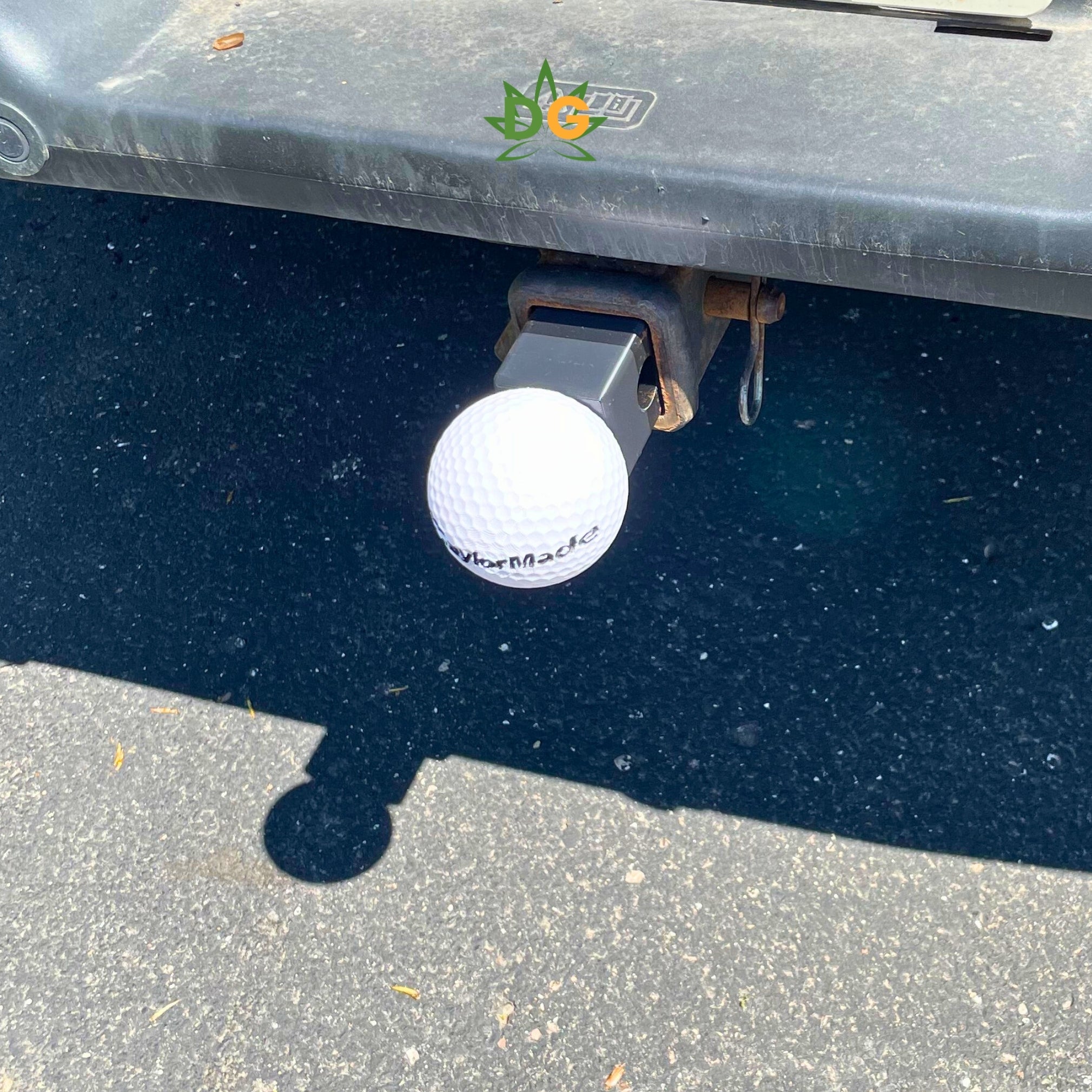 Golfer's Edge: TaylorMade Dimpled Hitch Plug | Durable PETG Vehicle Accessory