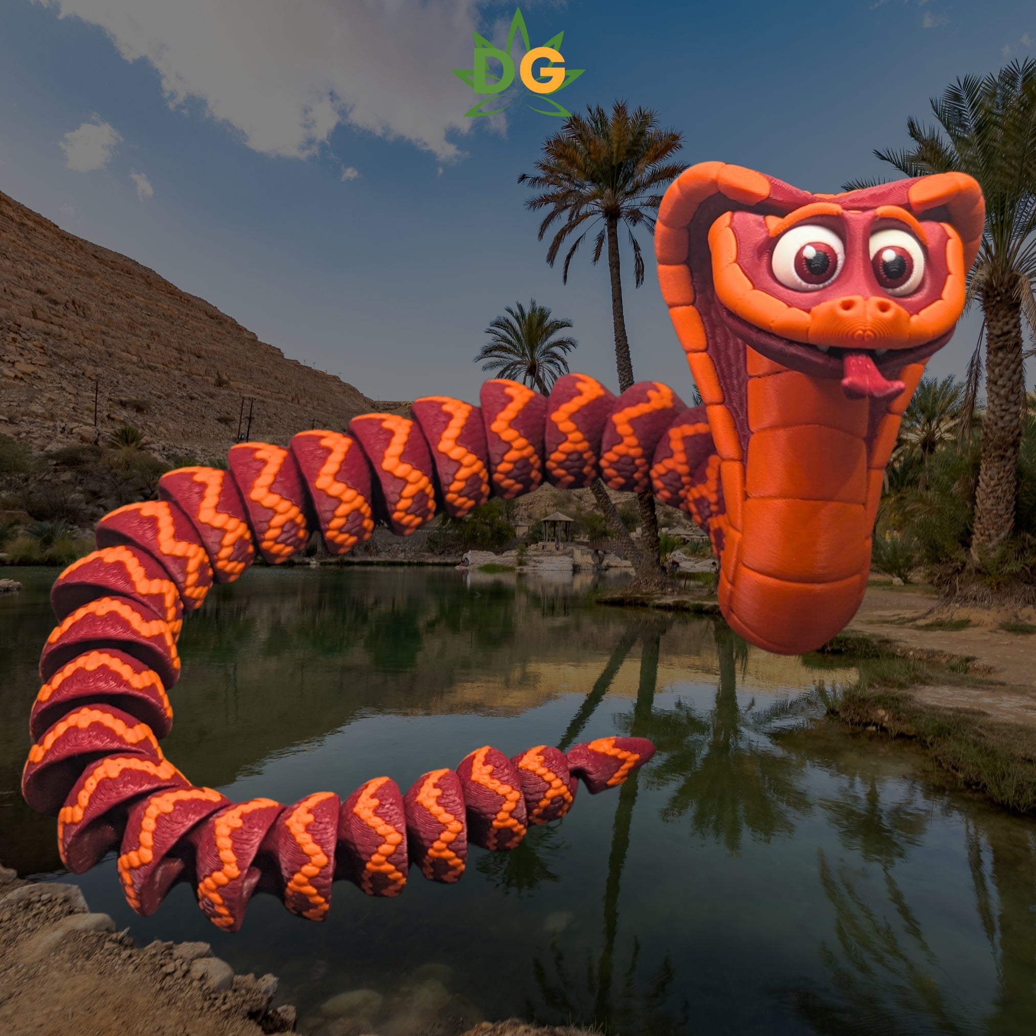 Cute Cuddly King Cobra Flexi | For Snake Enthusiast