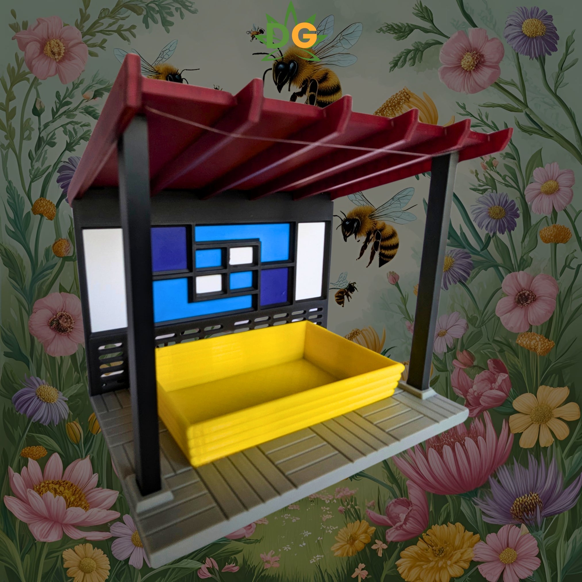 Sleek & Modern Birdfeeder: All-Weather Dining for Your Feathered Friends