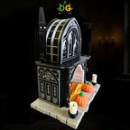 Miniature Gothic Tealight Fireplace Decor