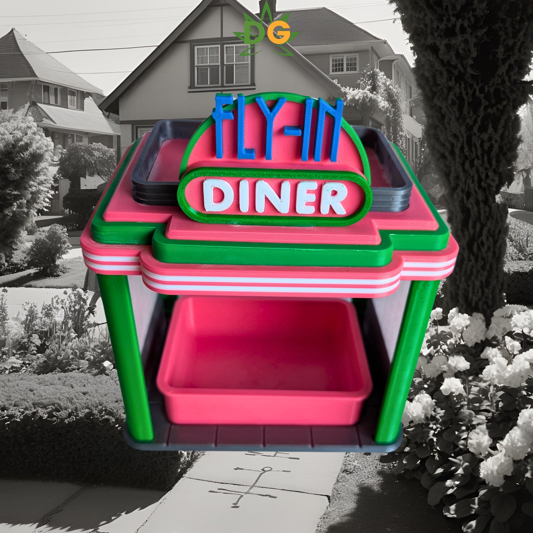 Fly-In Diner Bird Feeder - Vintage Style Restaurant for Birds