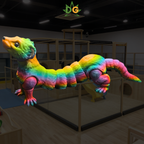 Rainbow Rush Articulated Ferret – 3D Printed Flexi Collectible