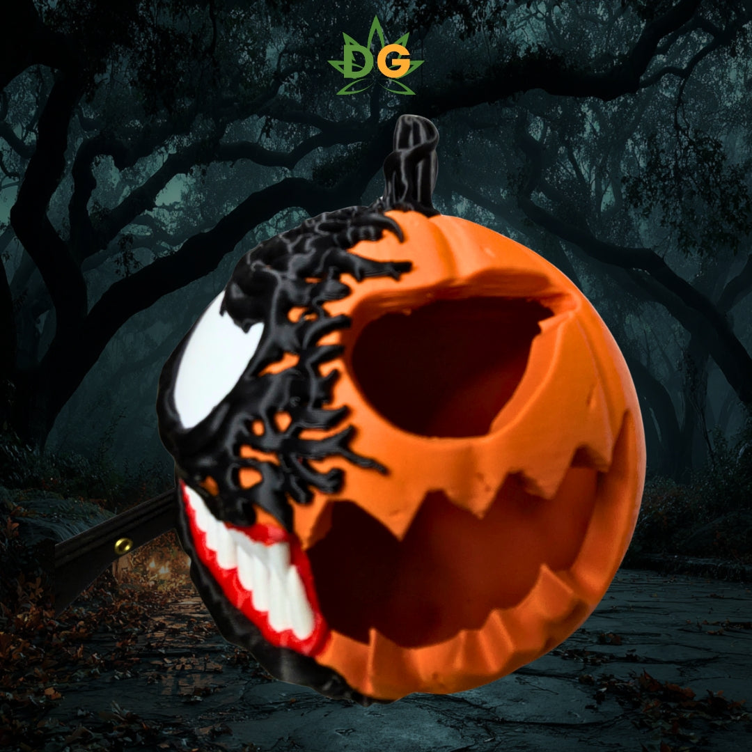 Symbiote Pumpkin Halloween Decoration