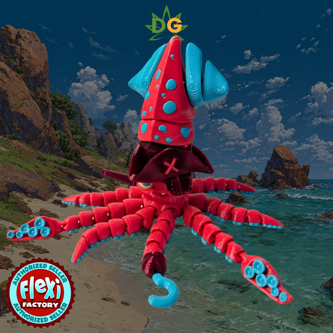 Flexi Factory Pirate & Spotted Squid