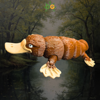River Drifter Articulated Platypus – 3D Printed Flexi Collectible
