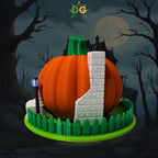 Halloween Pumpkin Fairy Tea Light House | Spooky Vibes | Cute & detailed | Seasonal Decor