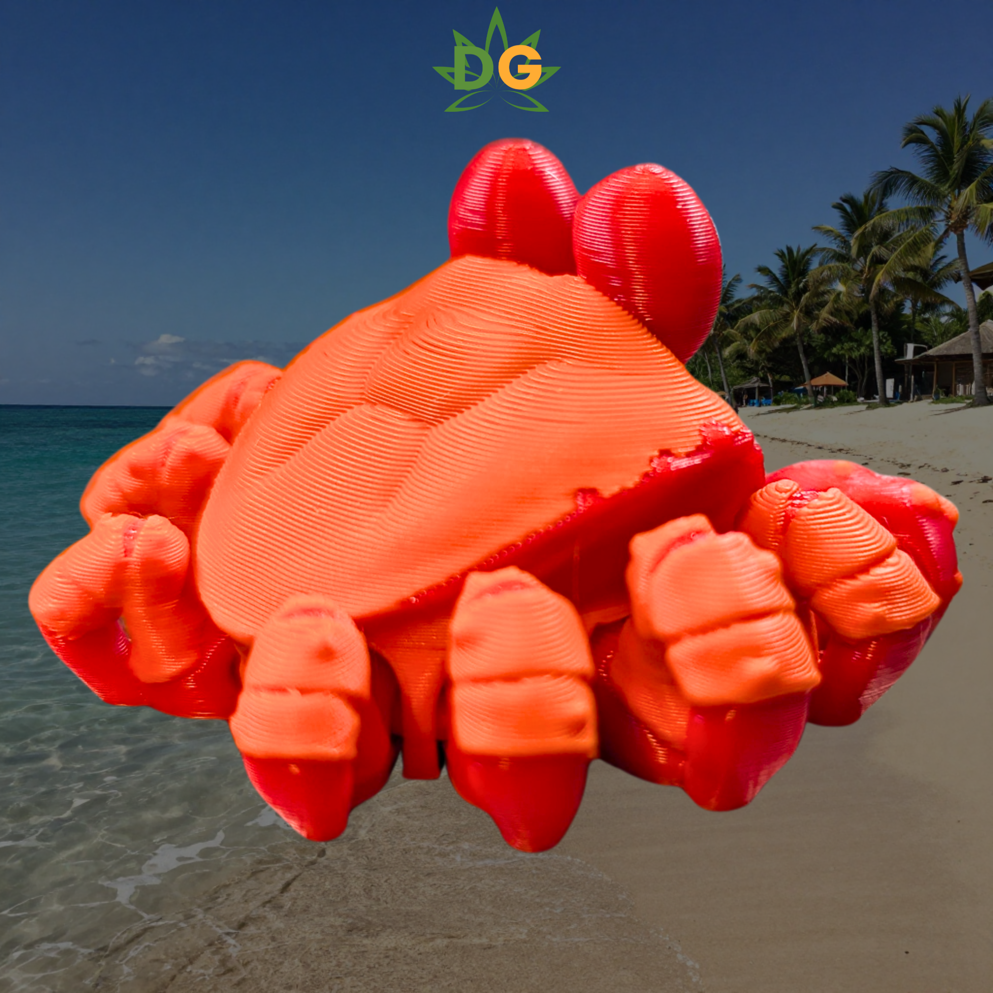 Mini Flexi Crab 3D Print | Cute Articulated Pocket Companion