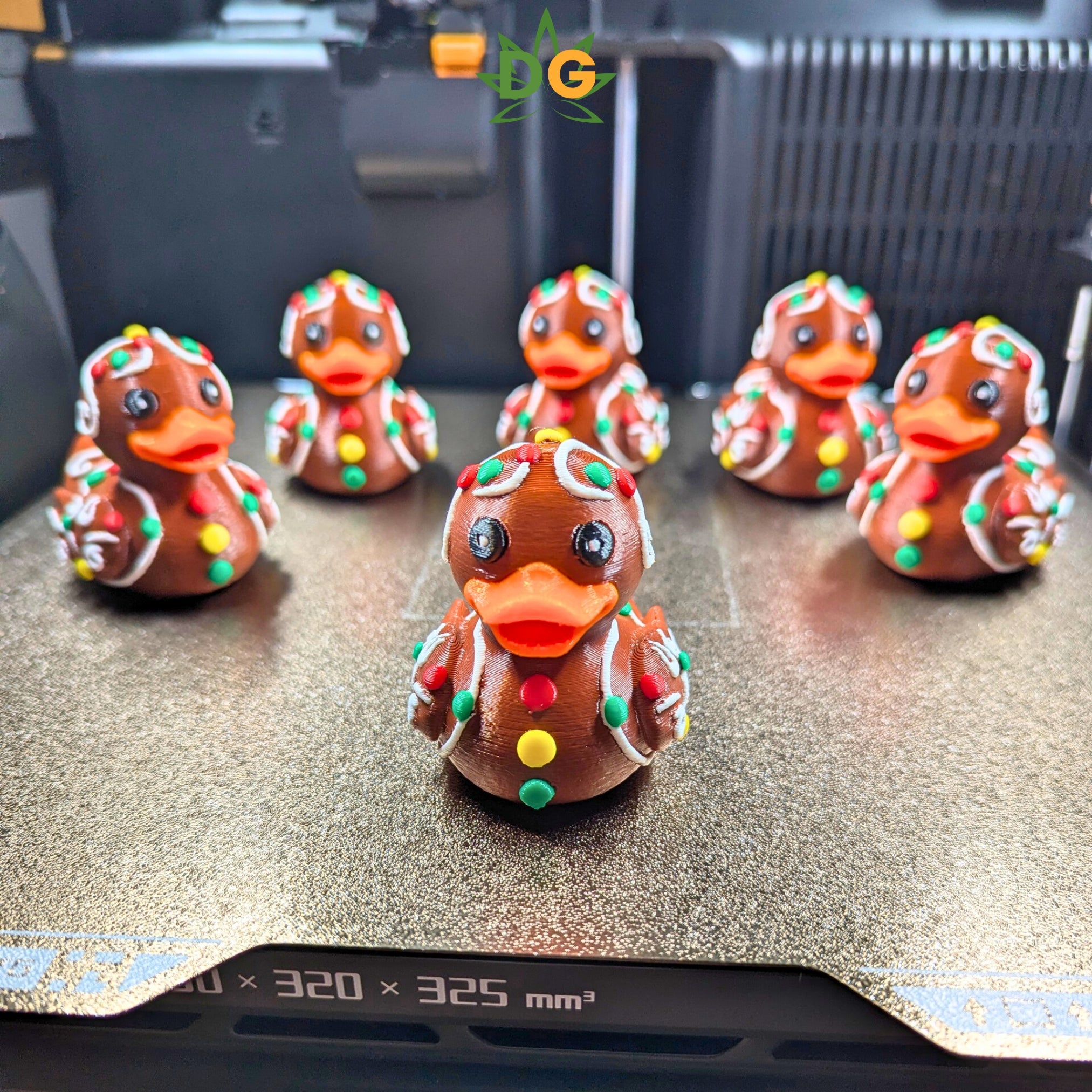 Colorful Gingerbread Duck Companion | Christmas Jeep Accessory