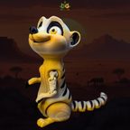 Safari Themed Meerkat Flexi - Movable 3D Printed Animal