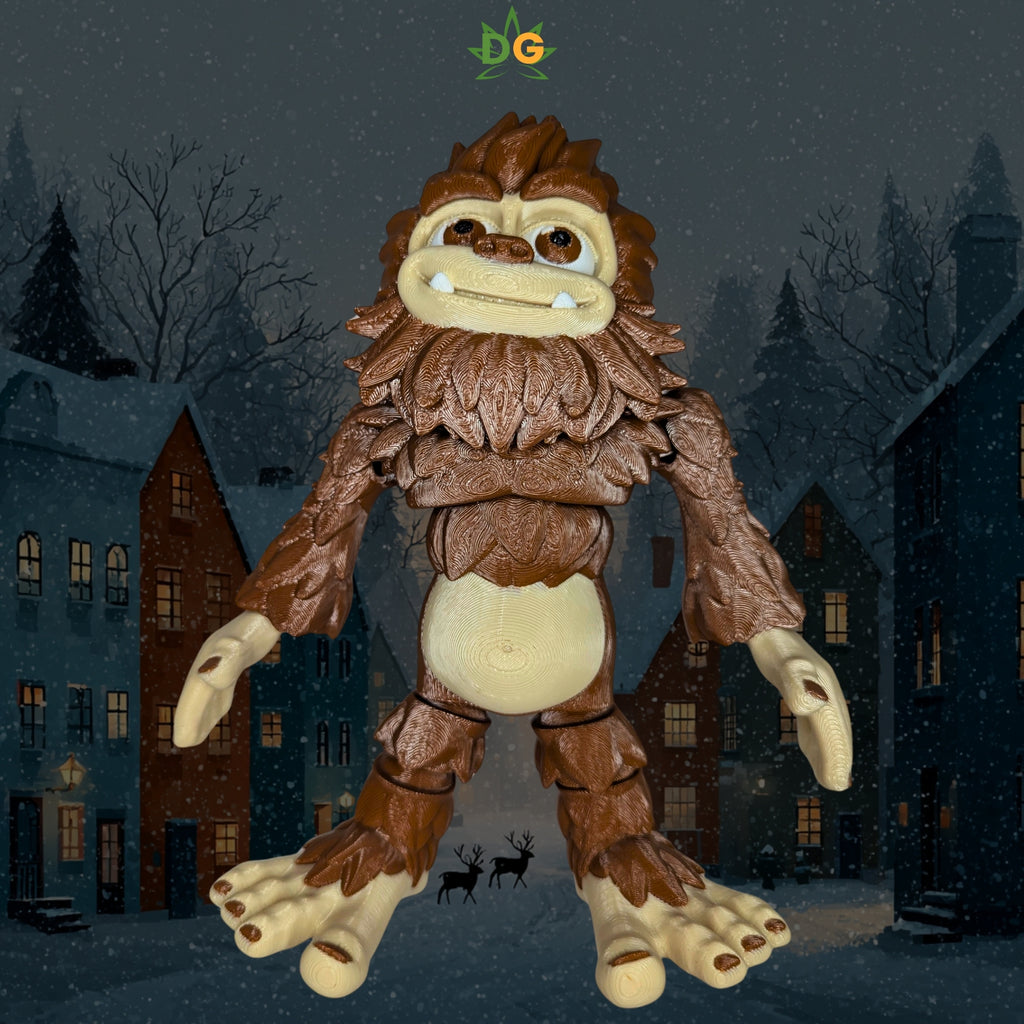 Articulated Friendly Sasquatch & Snow Yeti - 3D Printed Flexi