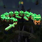 Articulated Earth Dragon Flexi - 3D Printed Pixelated Dragon Figure