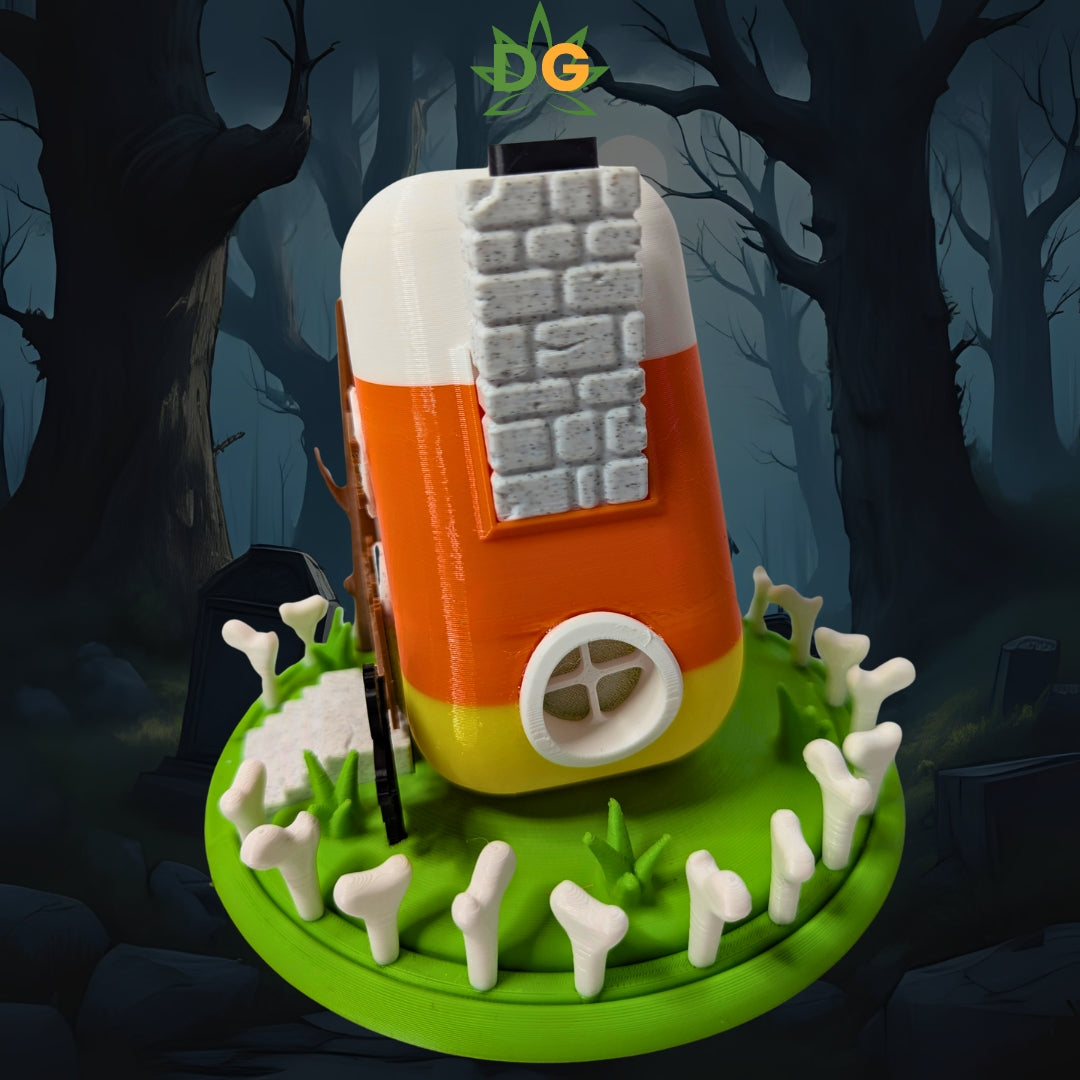 Spooky Candy Corn Cottage Tea Light Decor | Halloween Vibes | Cute gift | Fall Autumn