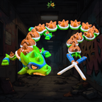 Katana-Wielding Ninja Dragon Turtle | 3D Printed Retro Gamer Collectible