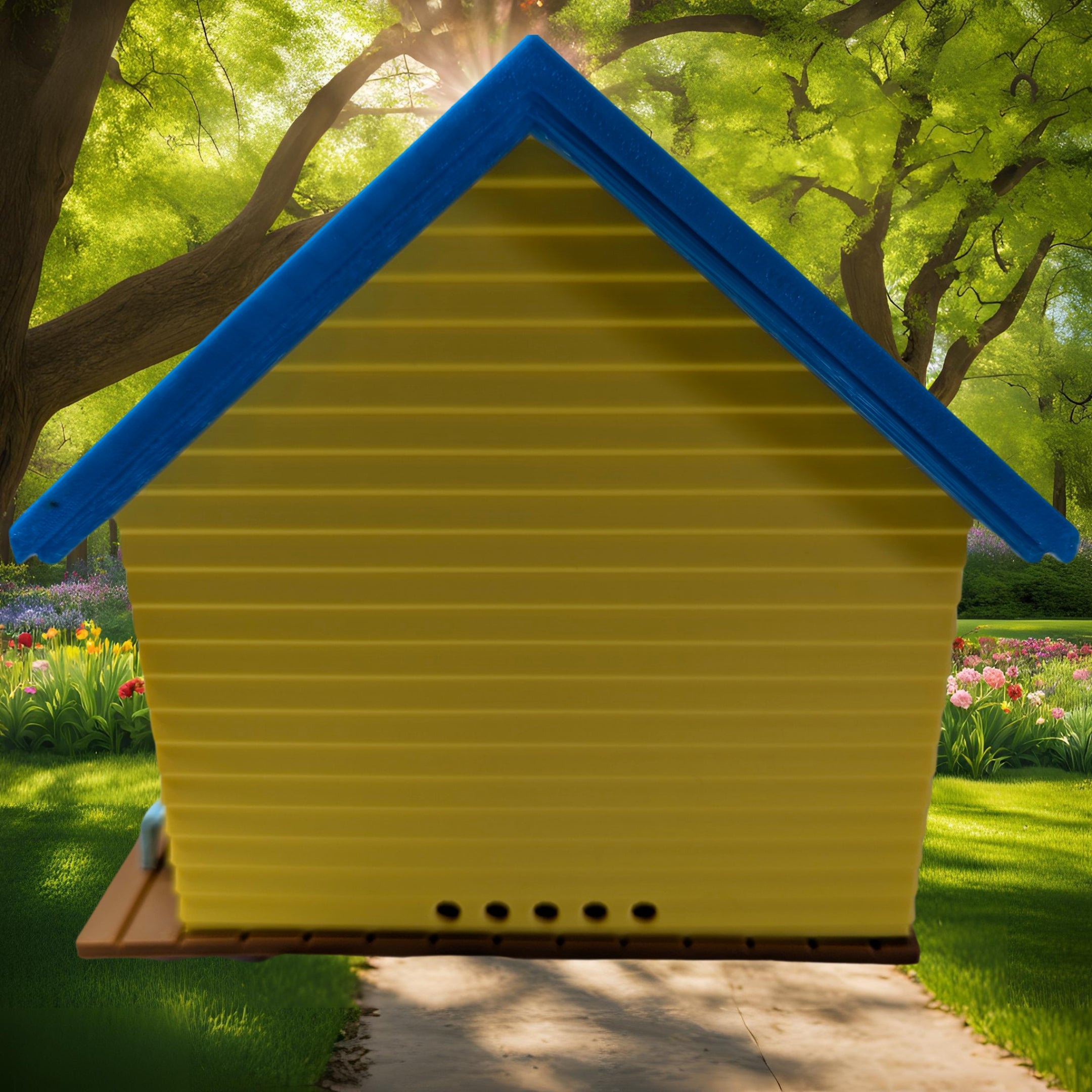 Miniature Surf Shop Birdhouse with Surfboards, Unique Beach Decor, Cottage Garden Art, Fun Gift for Sunbathers & Bird Lovers