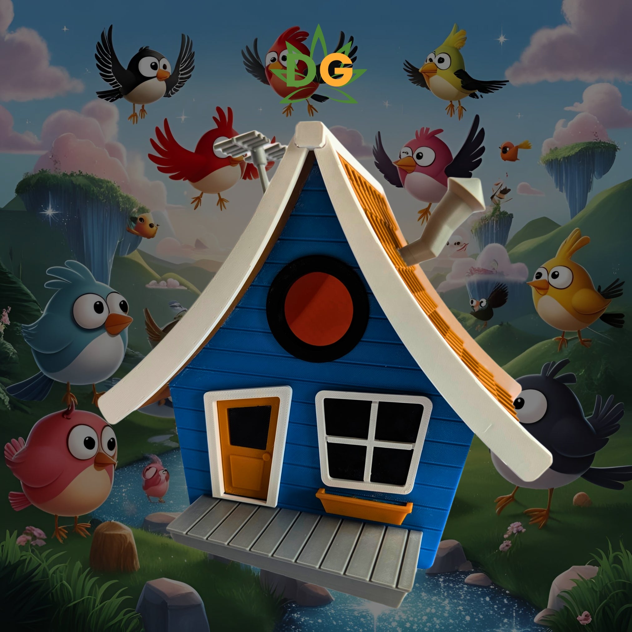 Toon Cottage Birdhouse: An Unconventionally Charming Haven