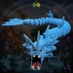 Deluxe Articulated Tidal Serpent – 3D Printed Crystal Sea Dragon Flexi