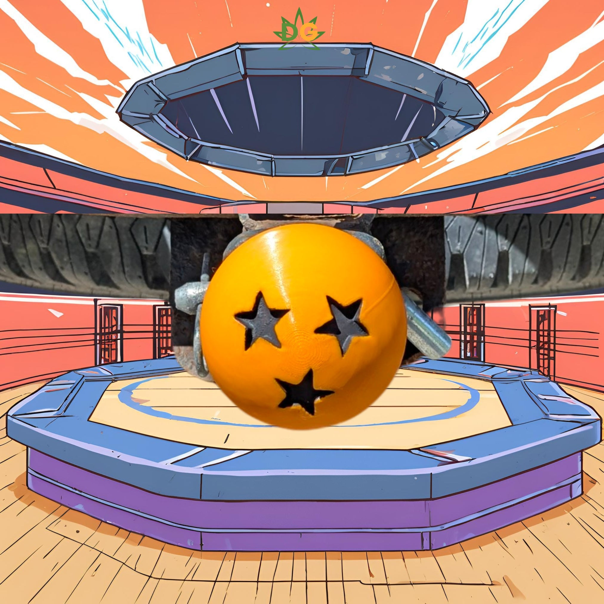 Saiyan Spirit Ride Essential: Dragon Ball PETG UV-Protected Hitch Plug