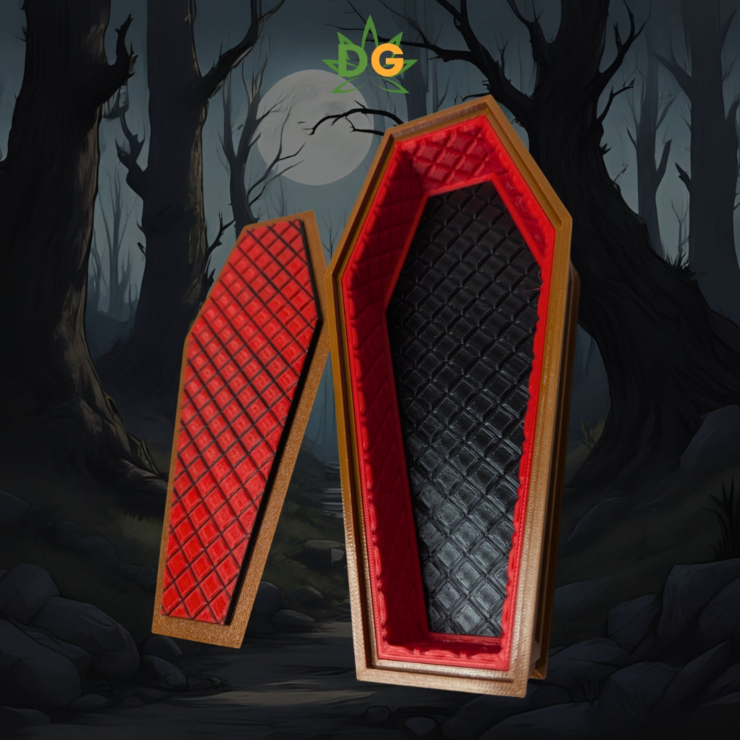 Spooky 3D Printed Coffin Box - Versatile Halloween Decor & Candy Holder