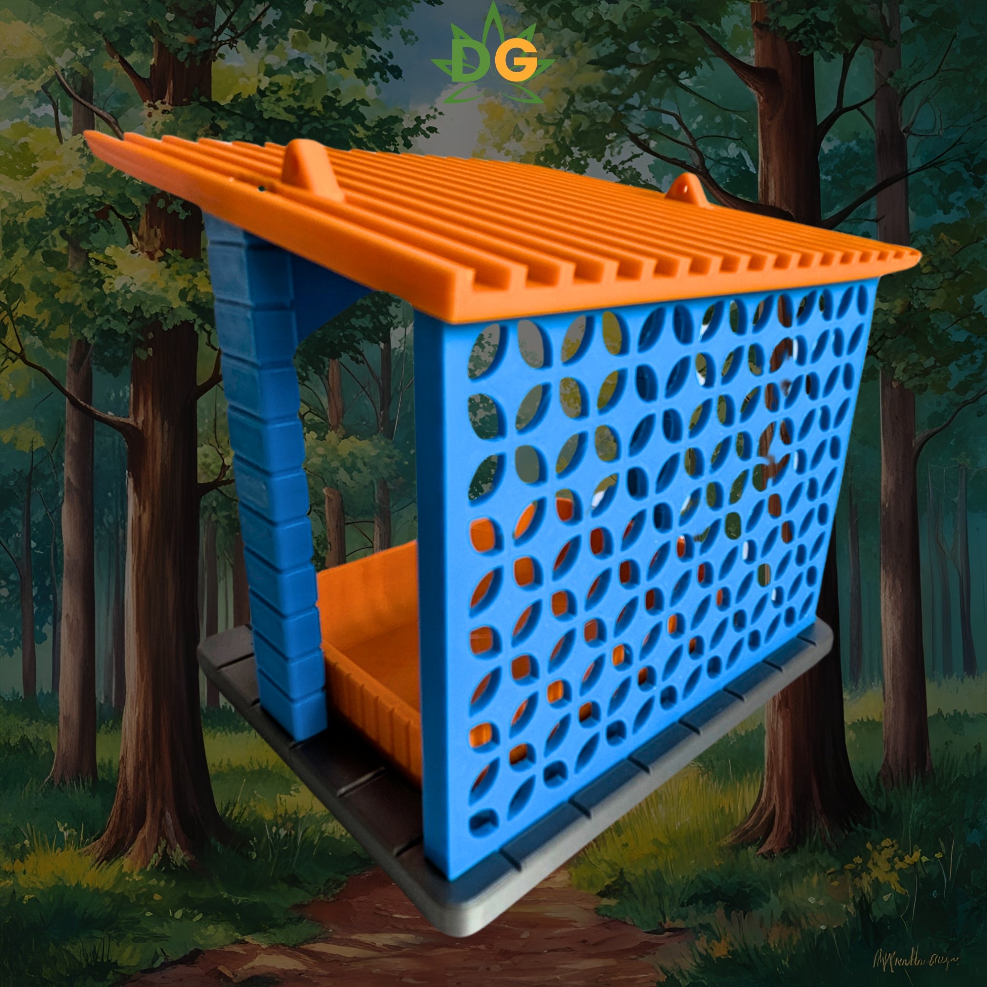 Mid-Century Modern Birdfeeder: Stylish Outdoor Feeding Station