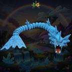 Deluxe Articulated Tidal Serpent – 3D Printed Crystal Sea Dragon Flexi