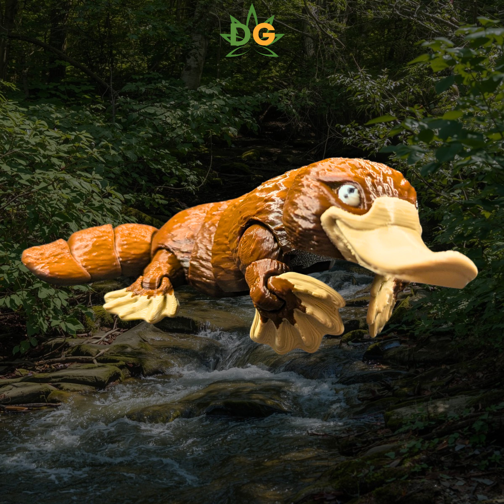 River Drifter Articulated Platypus – 3D Printed Flexi Collectible