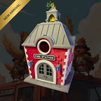 Decorative Firehouse Bird Shelter for Garden & Outdoor