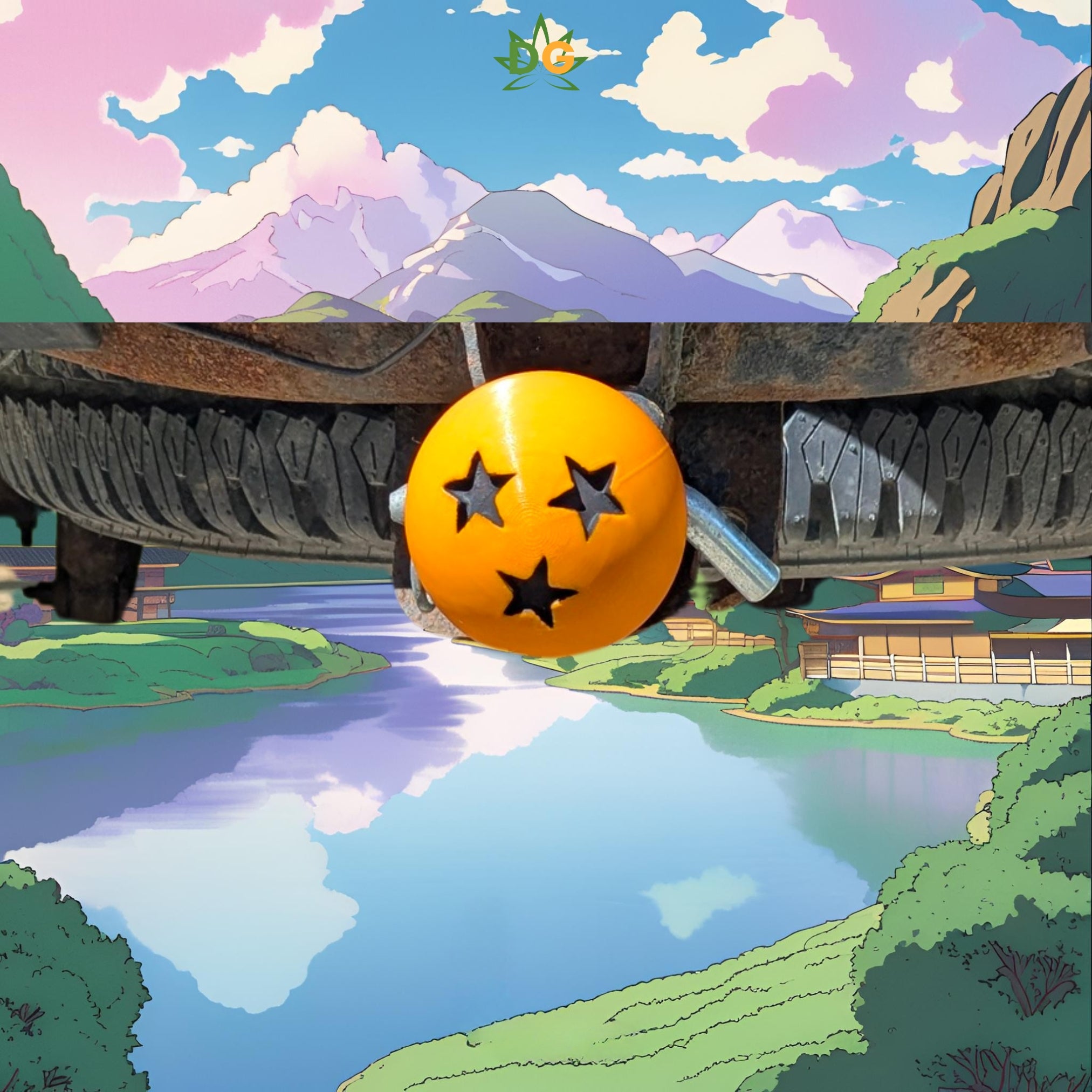 Saiyan Spirit Ride Essential: Dragon Ball PETG UV-Protected Hitch Plug