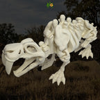 XL Flexi Skeleton Saber Tooth Tiger Figurine Desk Accessory 3D Printed