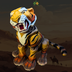 Fierce Tiger Desk Flexi - Articulated 3D Printed Wildlife