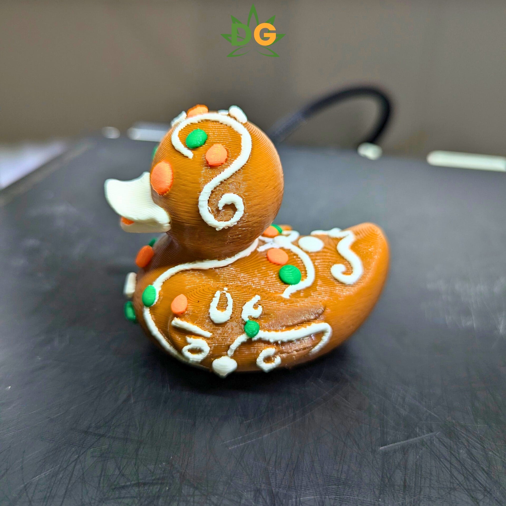 Colorful Gingerbread Duck Companion | Christmas Jeep Accessory