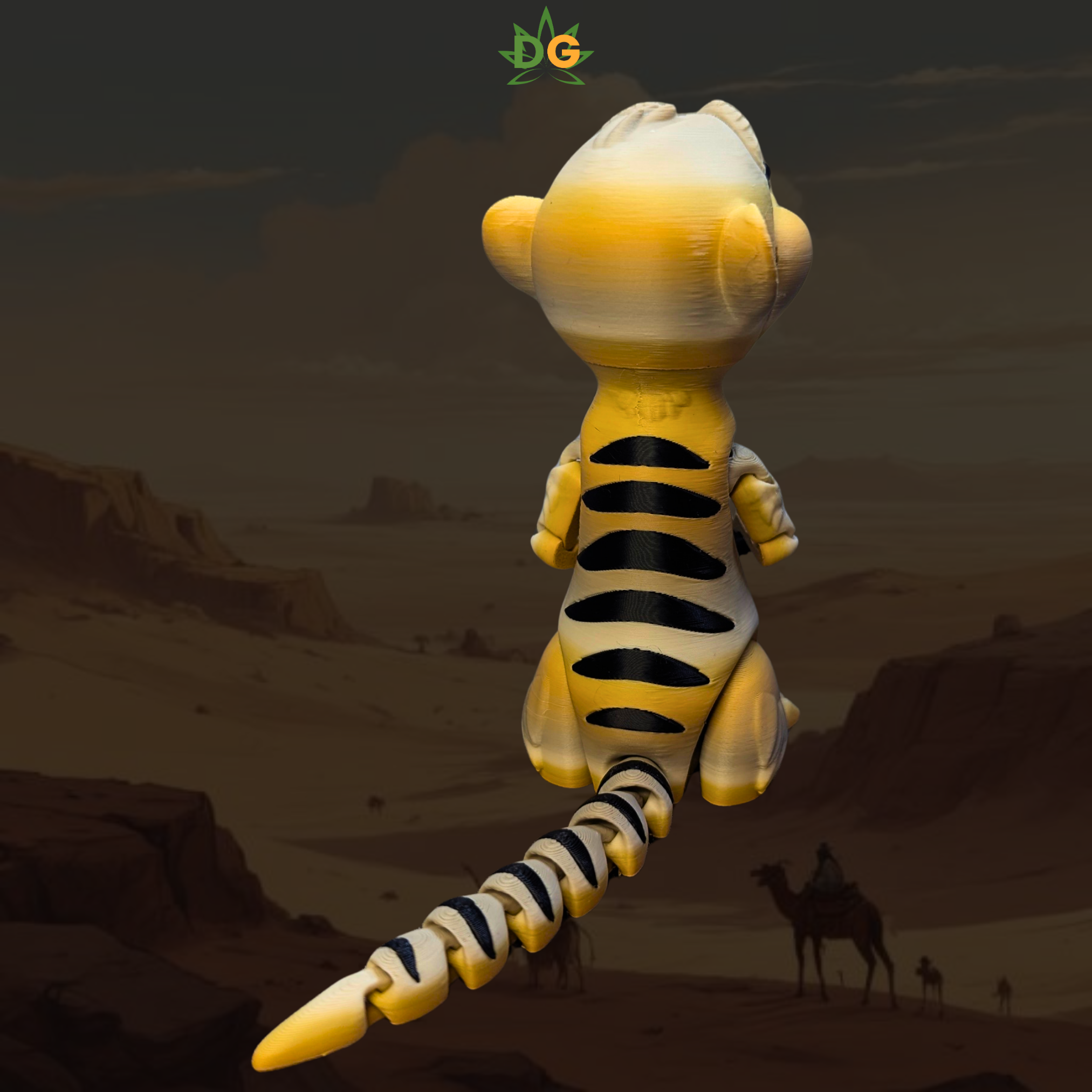 Safari Themed Meerkat Flexi - Movable 3D Printed Animal