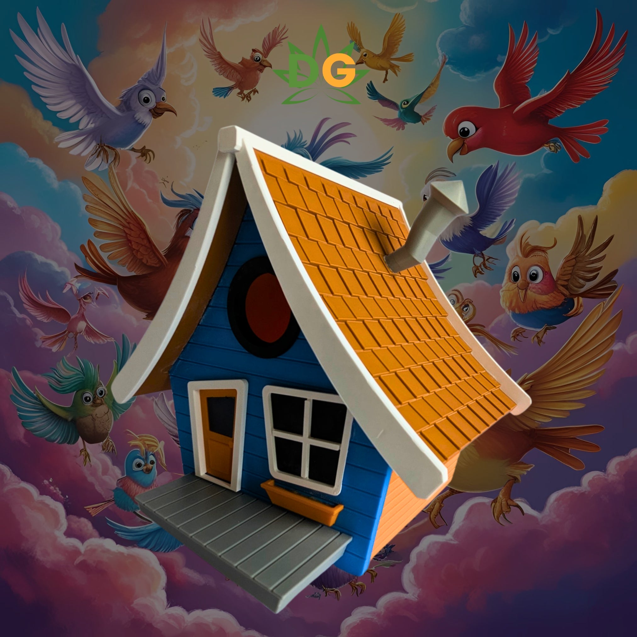 Toon Cottage Birdhouse: An Unconventionally Charming Haven