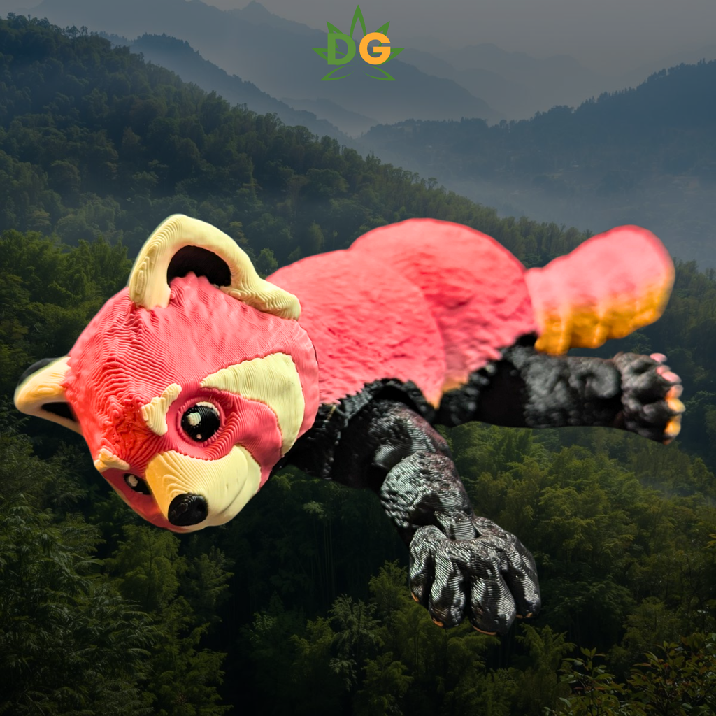 Articulated Red Panda Flexi – 3D Printed Collectible