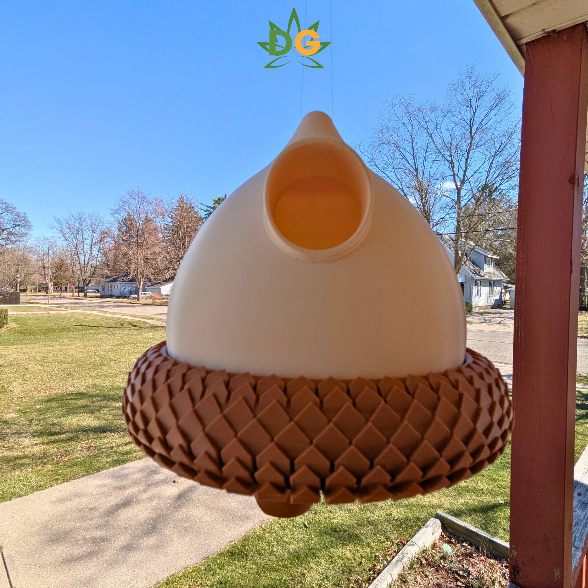 Giant Acorn Bird House: Unique Garden Decor & Bird Sanctuary for Outdoor Birds, Home and Garden Accent