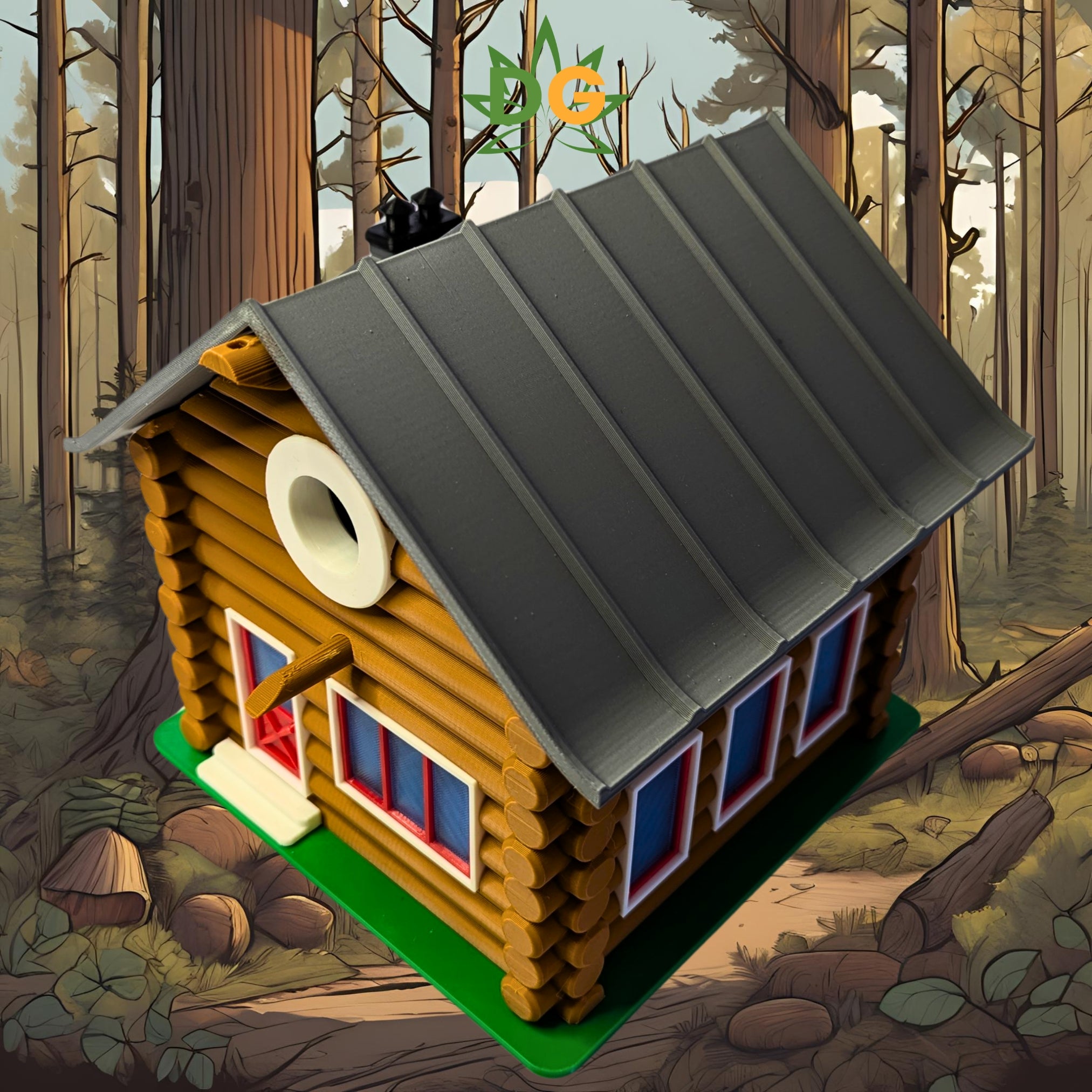 Modern Up north Cottage Birdhouse: Cottage Style, Strong & Weatherproof, Easy Mounting Home Décor for Birds, Garden Art, Outdoor Ornament