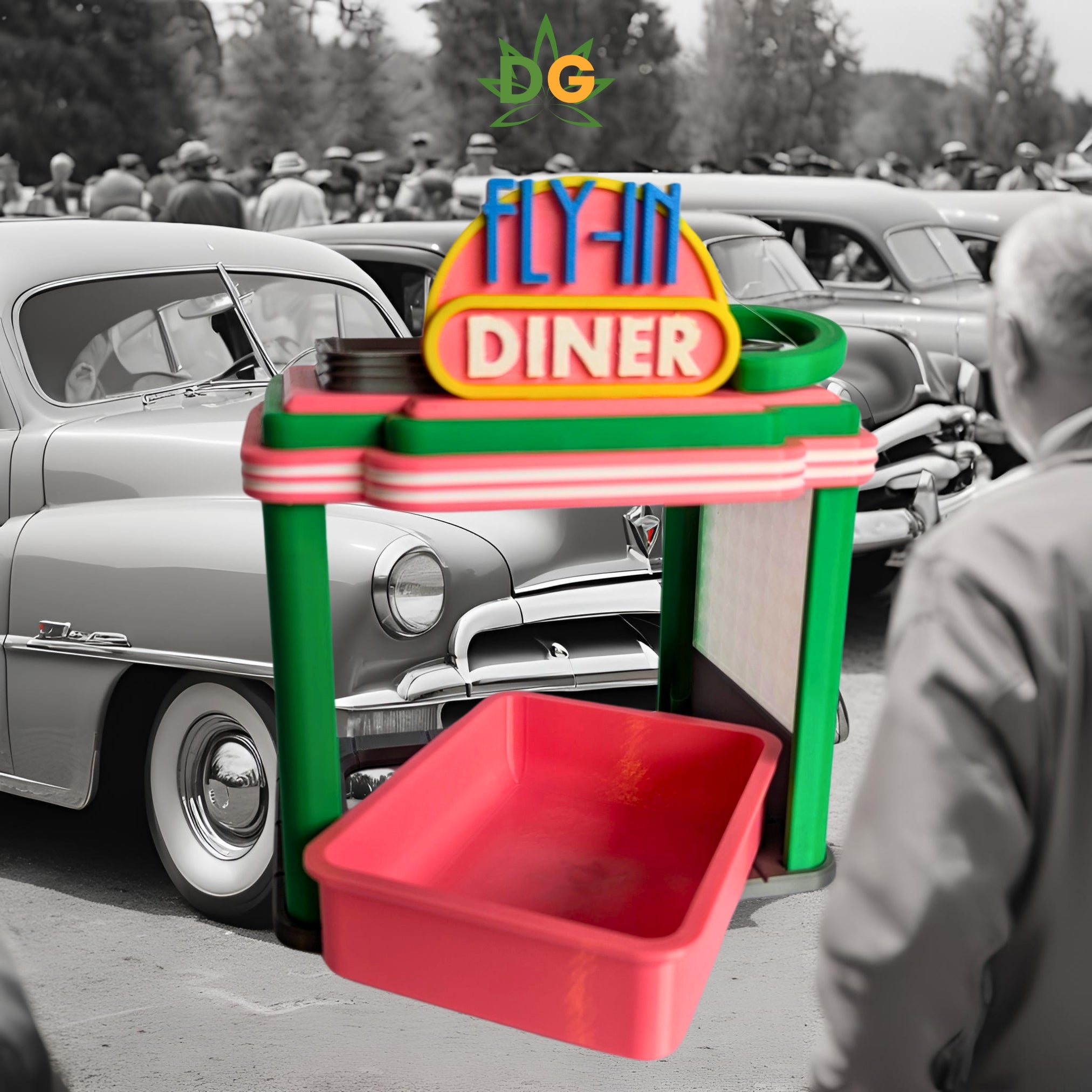 Fly-In Diner Bird Feeder - Vintage Style Restaurant for Birds