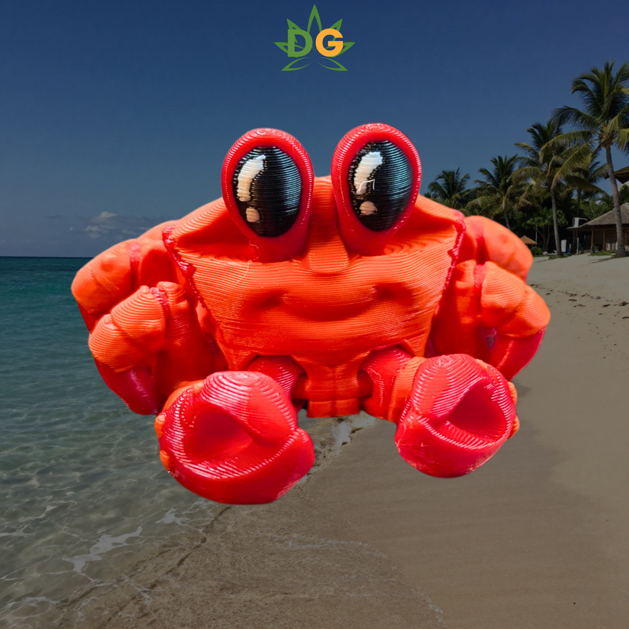 Mini Flexi Crab 3D Print | Cute Articulated Pocket Companion