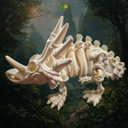Flexi 3D Printed XL Skeleton Styracosaurus Articulated Fidget Figurine