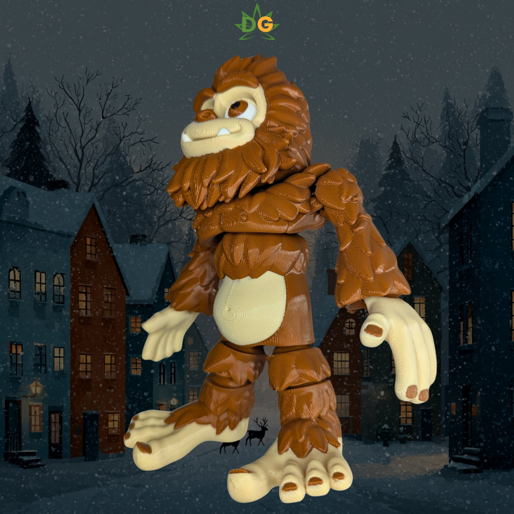 Articulated Friendly Sasquatch & Snow Yeti - 3D Printed Flexi