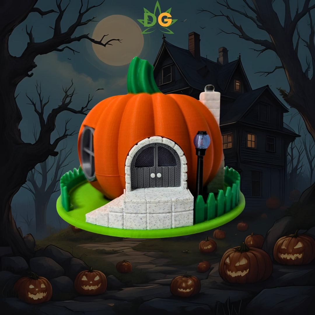 Halloween Pumpkin Fairy Tea Light House | Spooky Vibes | Cute & detailed | Seasonal Decor