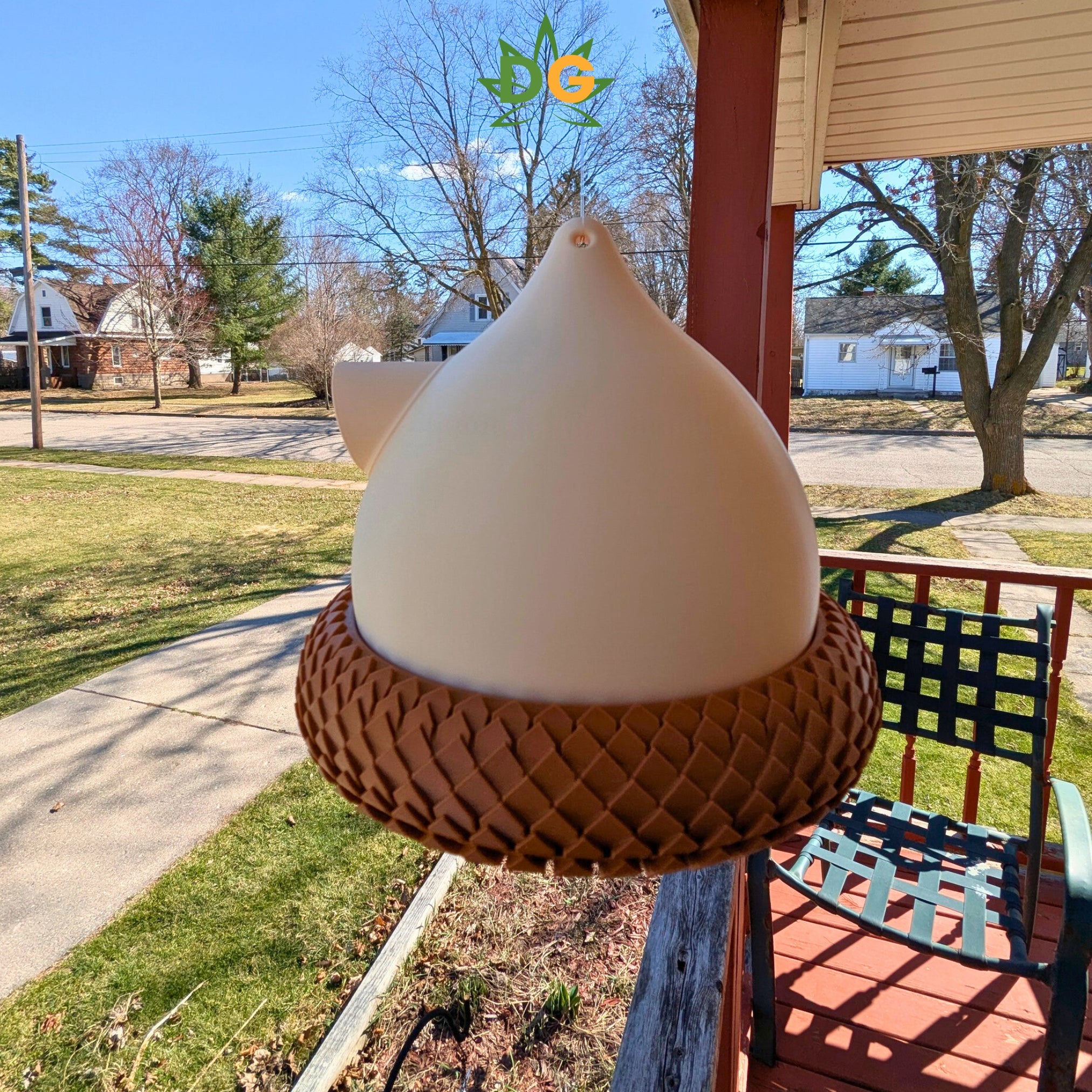 Giant Acorn Bird House: Unique Garden Decor & Bird Sanctuary for Outdoor Birds, Home and Garden Accent